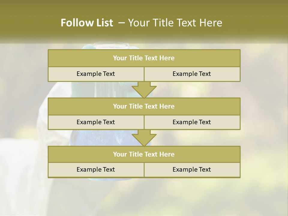 A Person Holding A Flask Filled With Blue Liquid PowerPoint Template