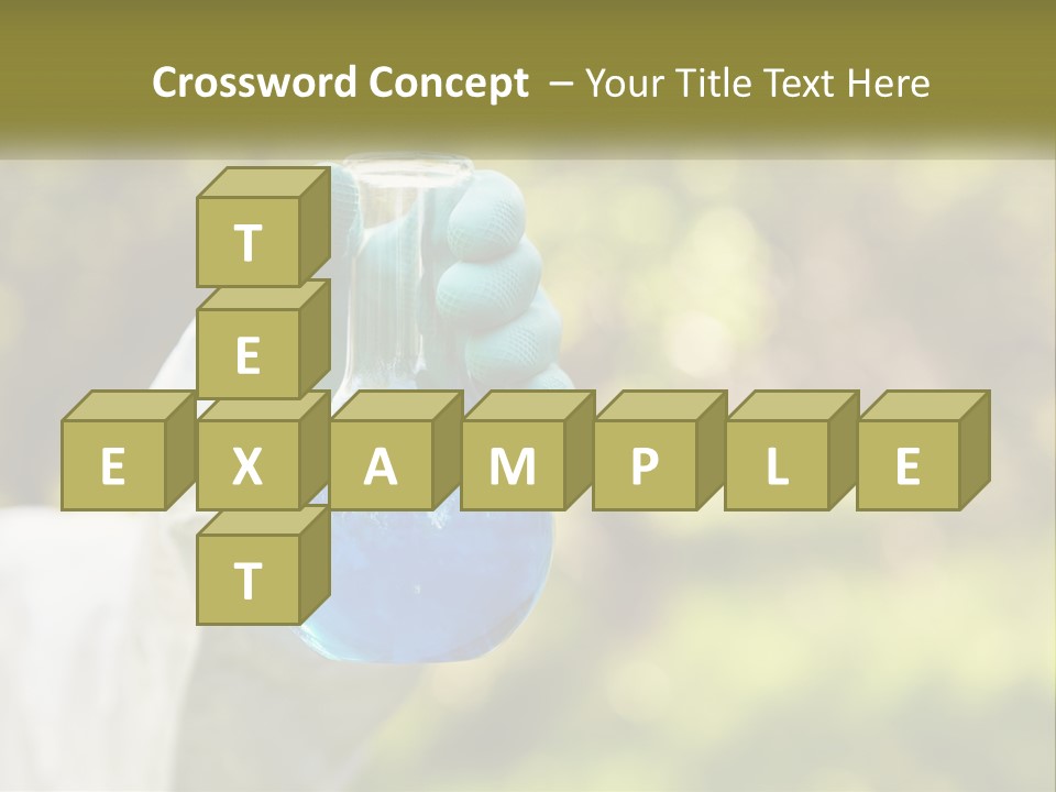 A Person Holding A Flask Filled With Blue Liquid PowerPoint Template