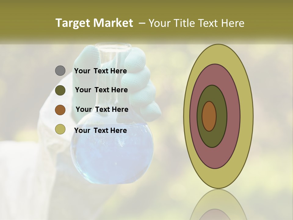 A Person Holding A Flask Filled With Blue Liquid PowerPoint Template