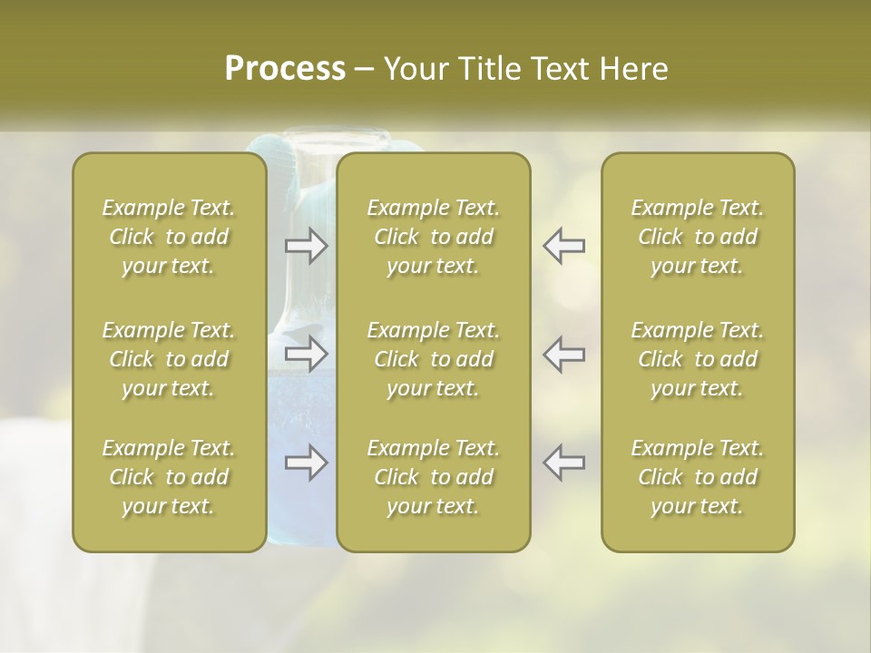 A Person Holding A Flask Filled With Blue Liquid PowerPoint Template