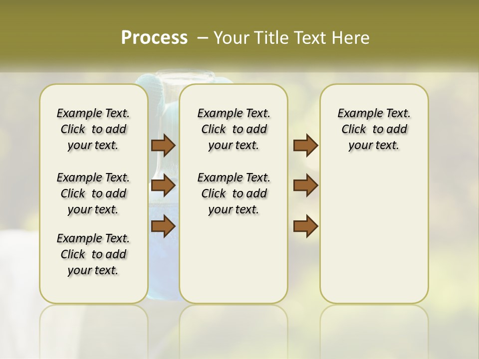 A Person Holding A Flask Filled With Blue Liquid PowerPoint Template