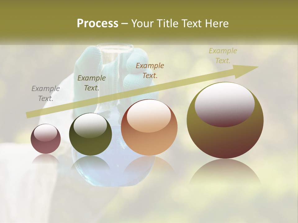 A Person Holding A Flask Filled With Blue Liquid PowerPoint Template