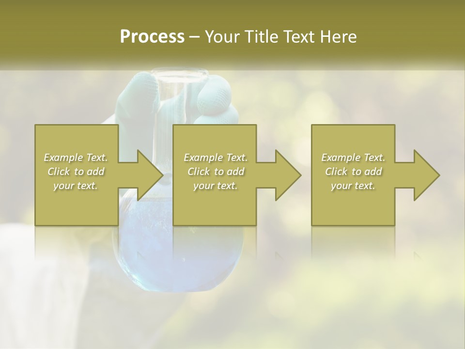 A Person Holding A Flask Filled With Blue Liquid PowerPoint Template