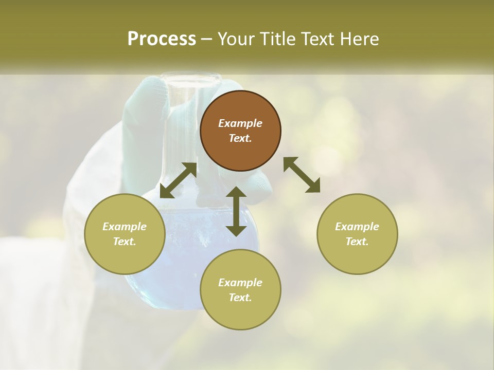 A Person Holding A Flask Filled With Blue Liquid PowerPoint Template