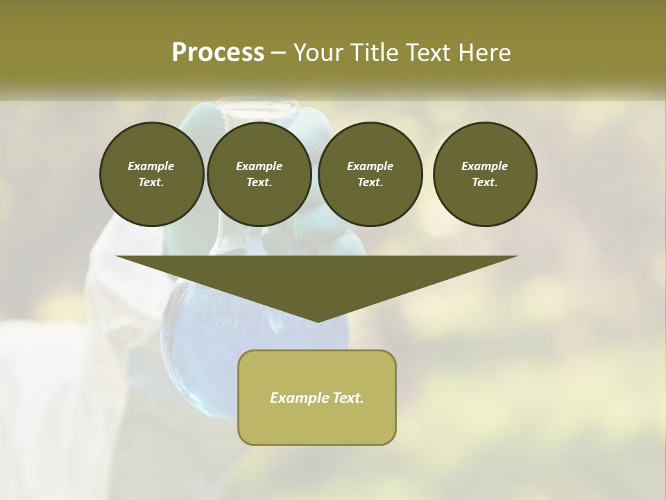 A Person Holding A Flask Filled With Blue Liquid PowerPoint Template