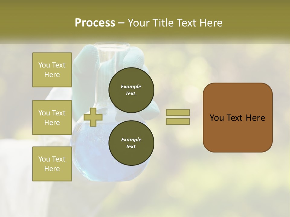 A Person Holding A Flask Filled With Blue Liquid PowerPoint Template