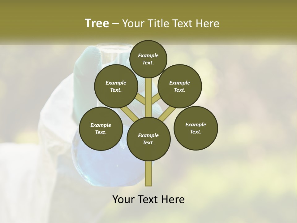 A Person Holding A Flask Filled With Blue Liquid PowerPoint Template