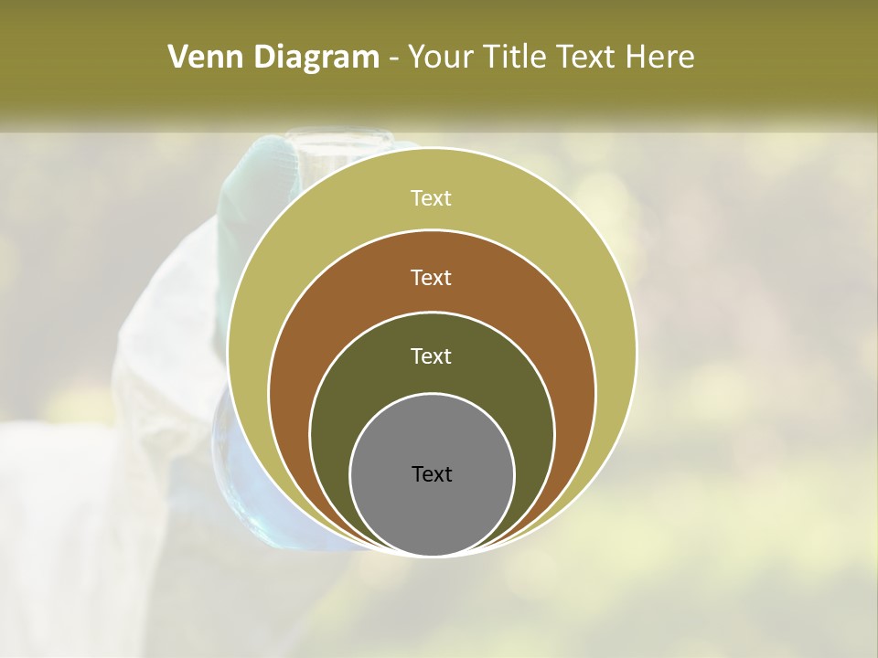 A Person Holding A Flask Filled With Blue Liquid PowerPoint Template