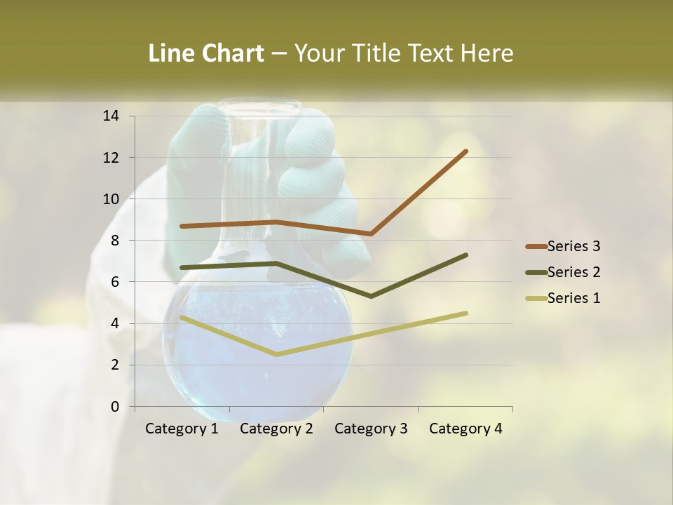 A Person Holding A Flask Filled With Blue Liquid PowerPoint Template