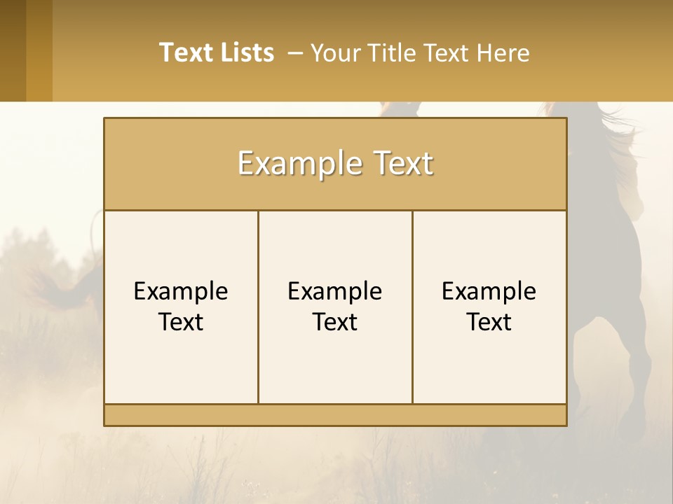 A Man Riding On The Back Of A Brown Horse PowerPoint Template