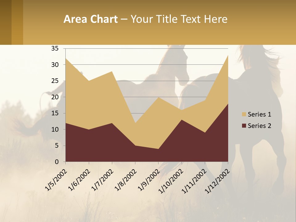A Man Riding On The Back Of A Brown Horse PowerPoint Template