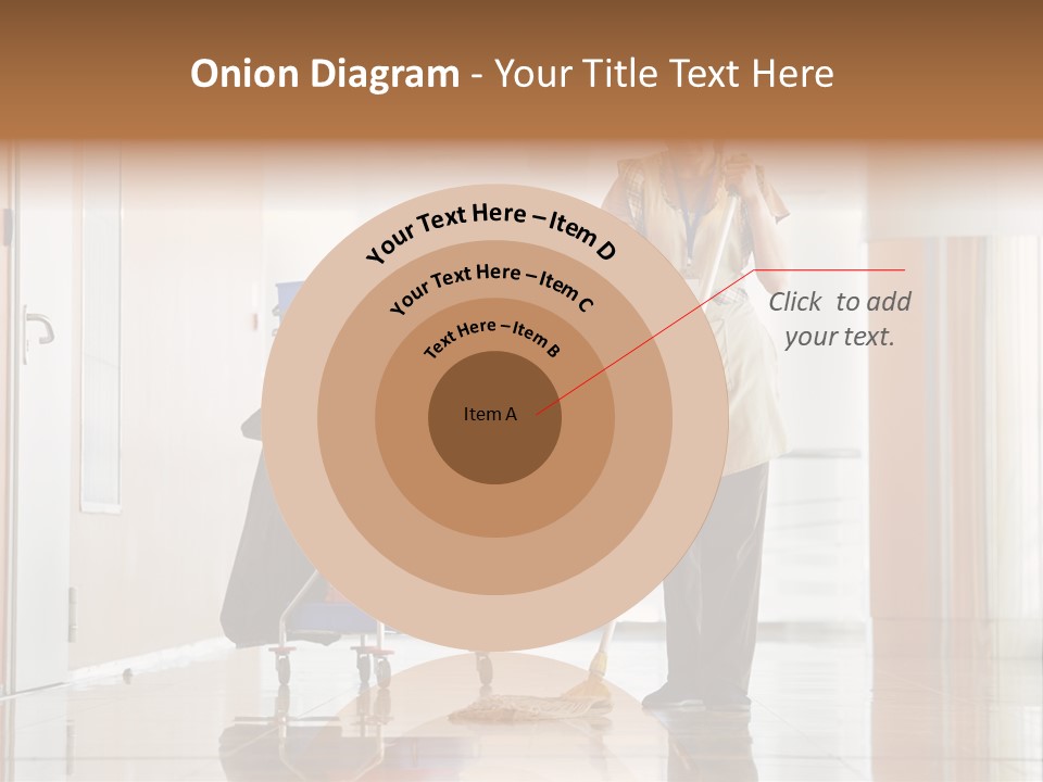 A Woman Cleaning The Floor With A Mop PowerPoint Template