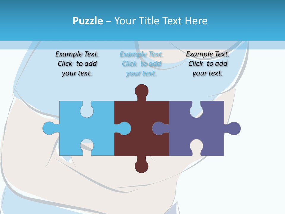 A Man With His Arms Crossed In Front Of A Blue Background PowerPoint Template