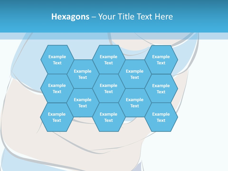 A Man With His Arms Crossed In Front Of A Blue Background PowerPoint Template