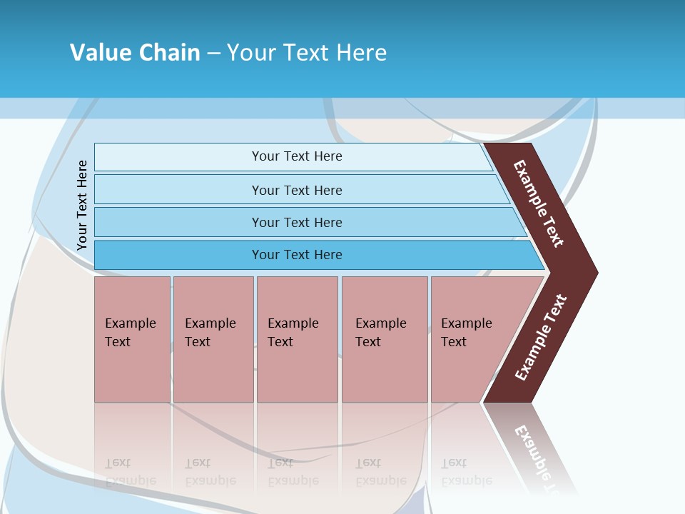 A Man With His Arms Crossed In Front Of A Blue Background PowerPoint Template