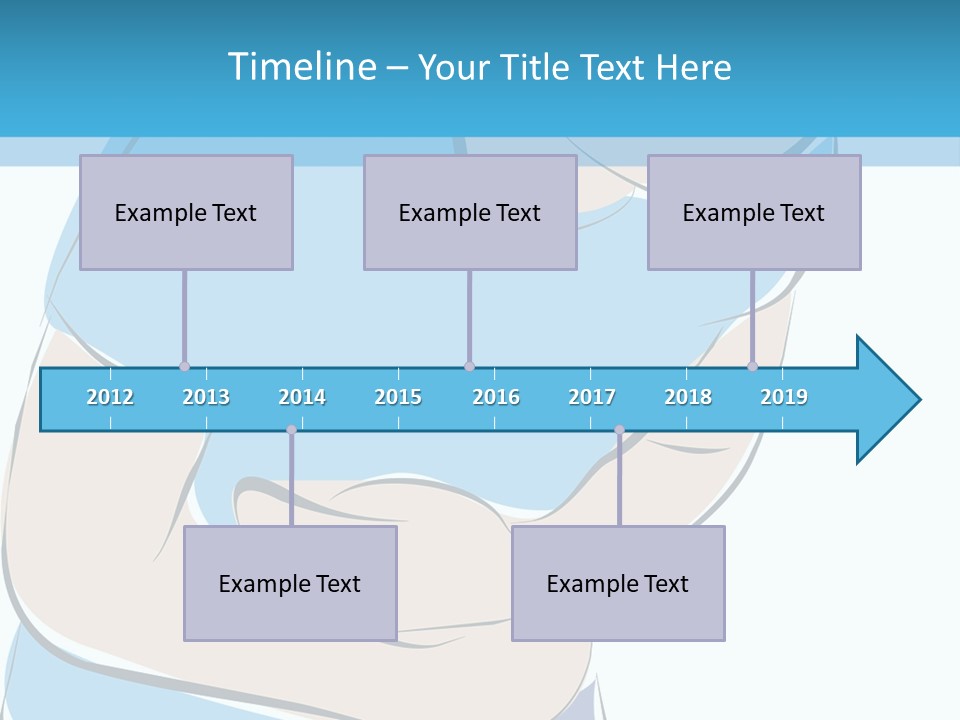 A Man With His Arms Crossed In Front Of A Blue Background PowerPoint Template