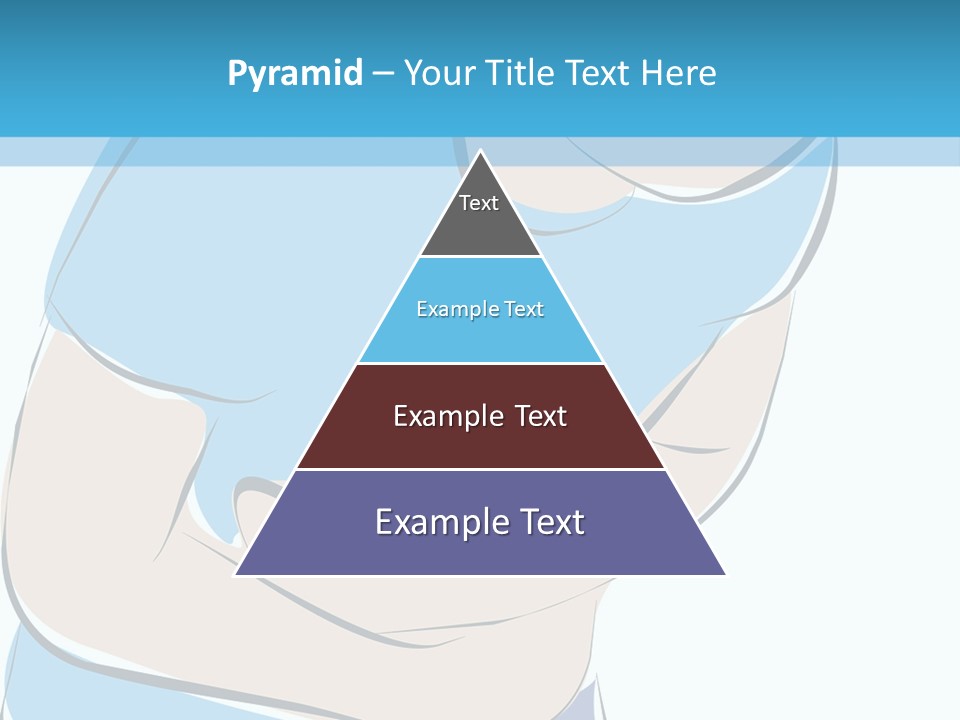 A Man With His Arms Crossed In Front Of A Blue Background PowerPoint Template