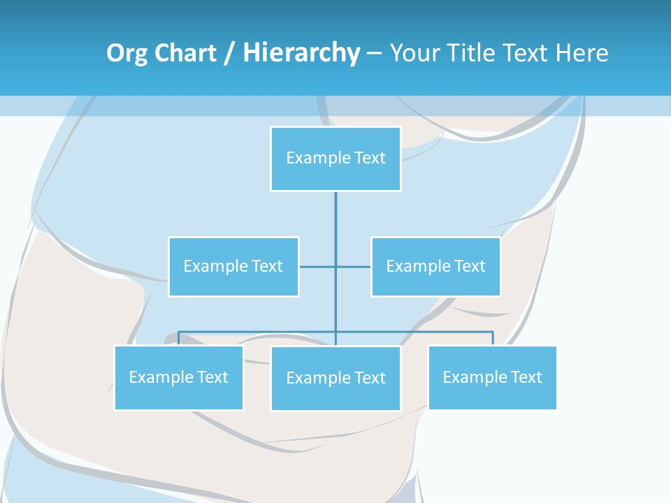 A Man With His Arms Crossed In Front Of A Blue Background PowerPoint Template
