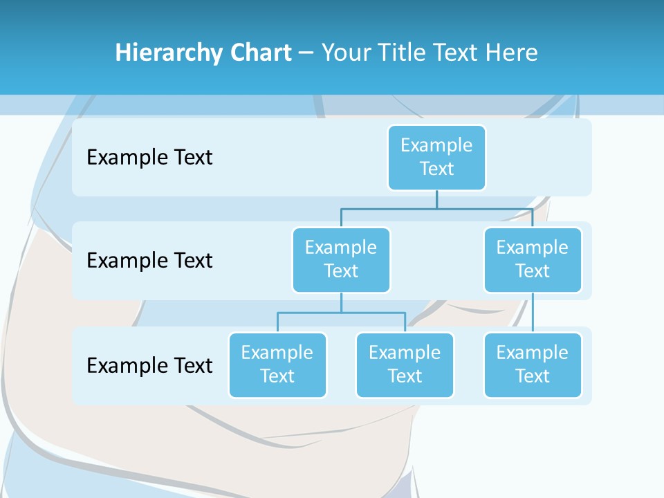 A Man With His Arms Crossed In Front Of A Blue Background PowerPoint Template