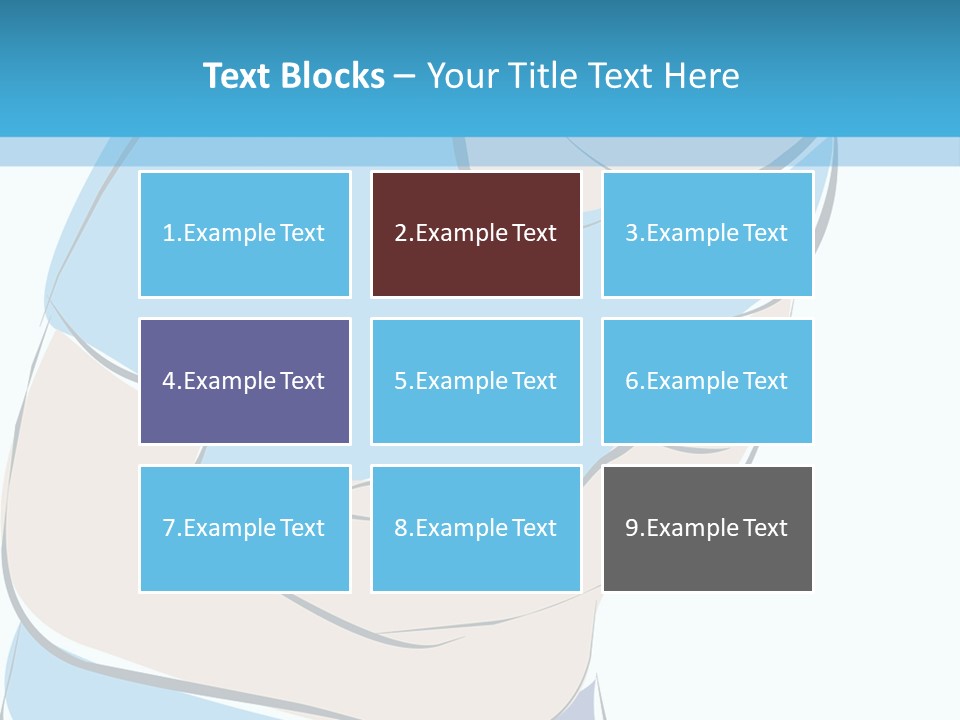 A Man With His Arms Crossed In Front Of A Blue Background PowerPoint Template