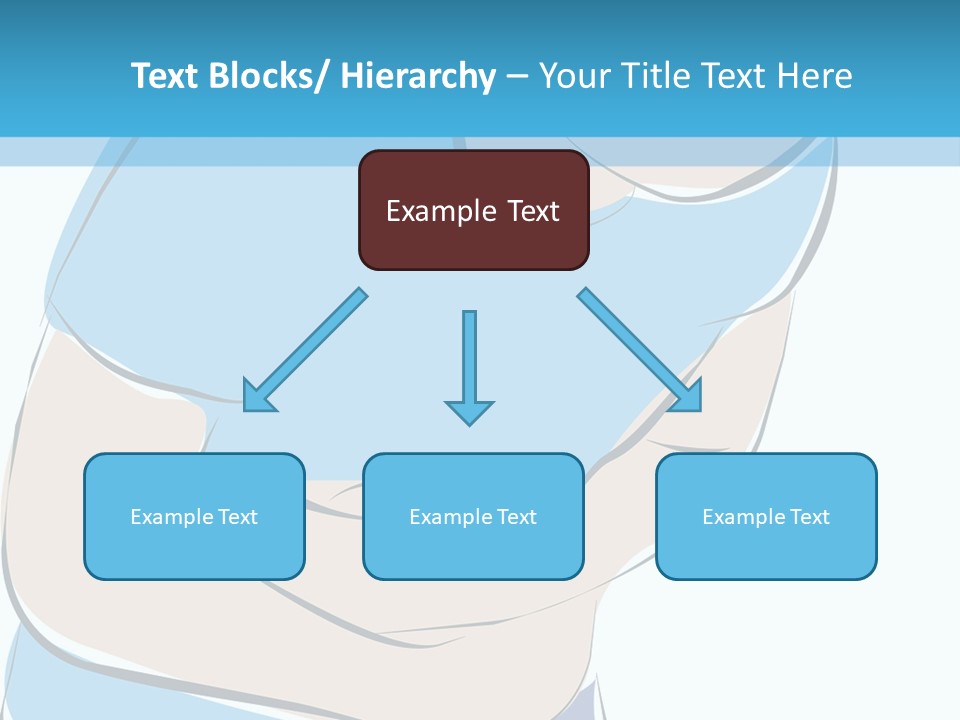 A Man With His Arms Crossed In Front Of A Blue Background PowerPoint Template