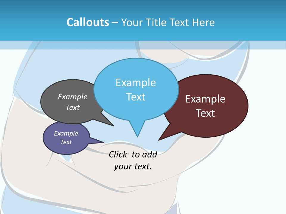 A Man With His Arms Crossed In Front Of A Blue Background PowerPoint Template