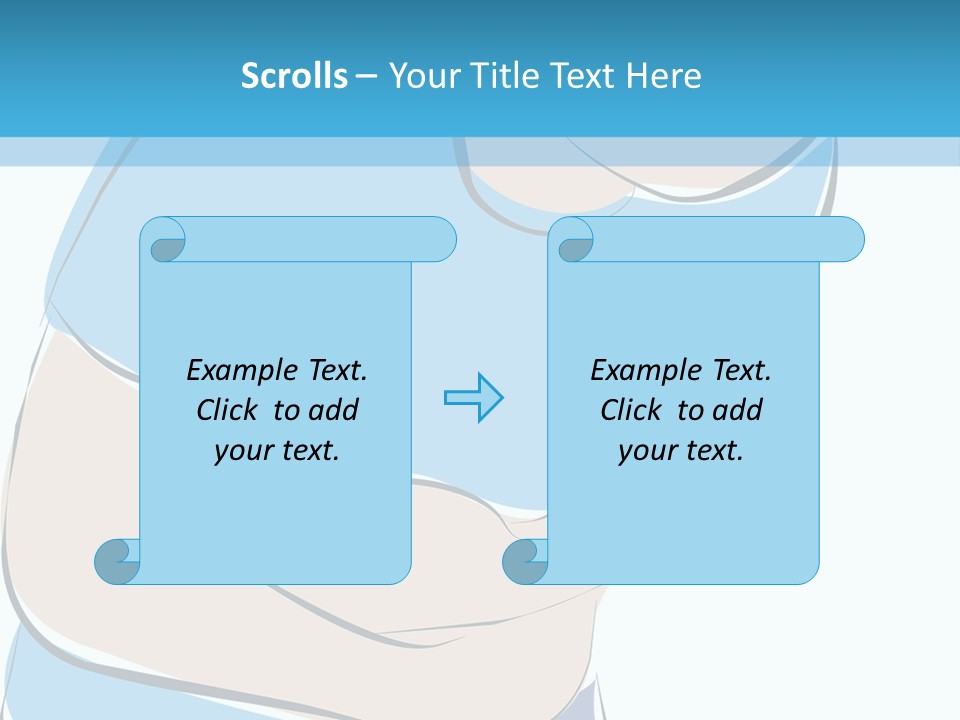 A Man With His Arms Crossed In Front Of A Blue Background PowerPoint Template