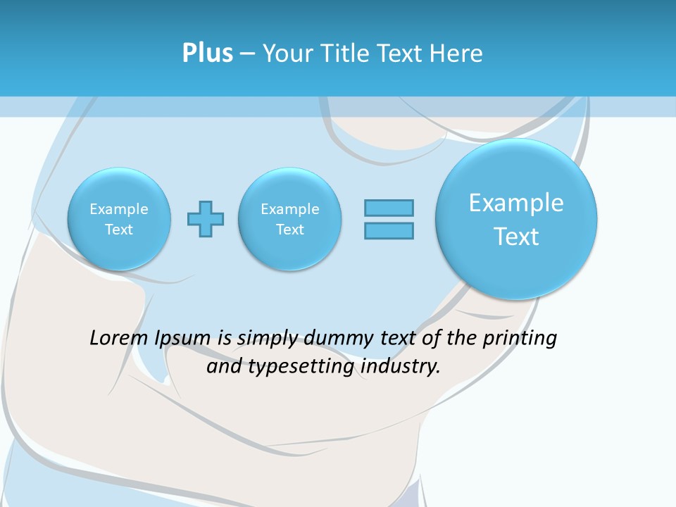 A Man With His Arms Crossed In Front Of A Blue Background PowerPoint Template