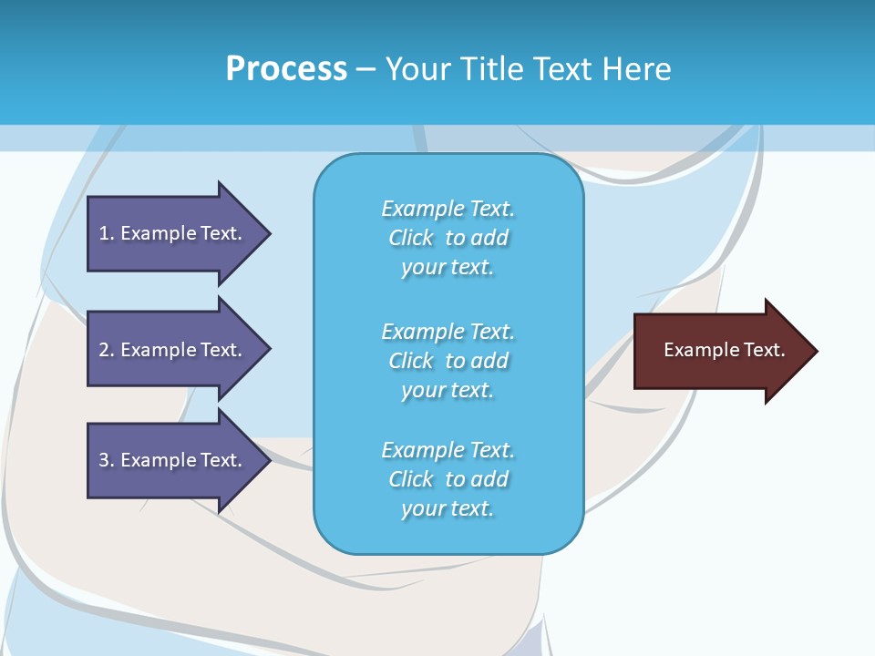 A Man With His Arms Crossed In Front Of A Blue Background PowerPoint Template