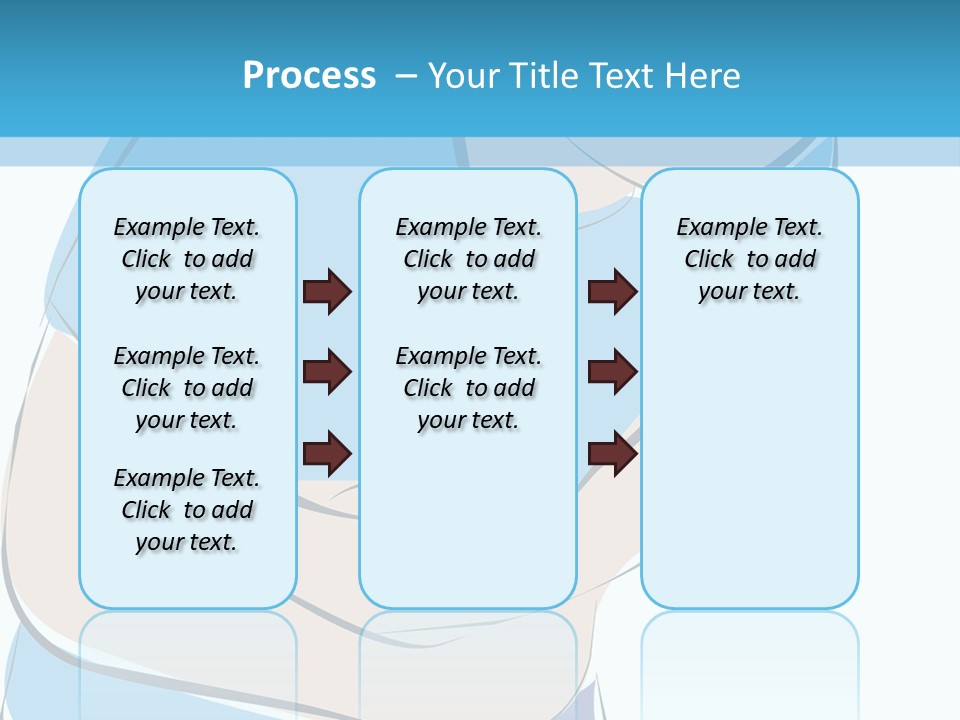 A Man With His Arms Crossed In Front Of A Blue Background PowerPoint Template