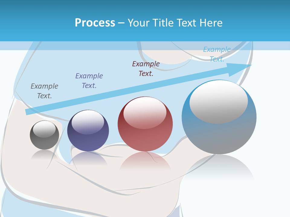 A Man With His Arms Crossed In Front Of A Blue Background PowerPoint Template