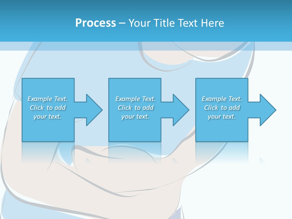 A Man With His Arms Crossed In Front Of A Blue Background PowerPoint Template