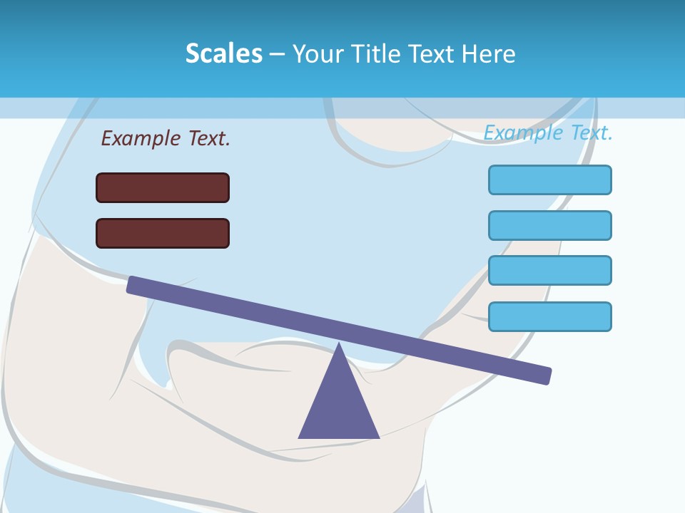 A Man With His Arms Crossed In Front Of A Blue Background PowerPoint Template