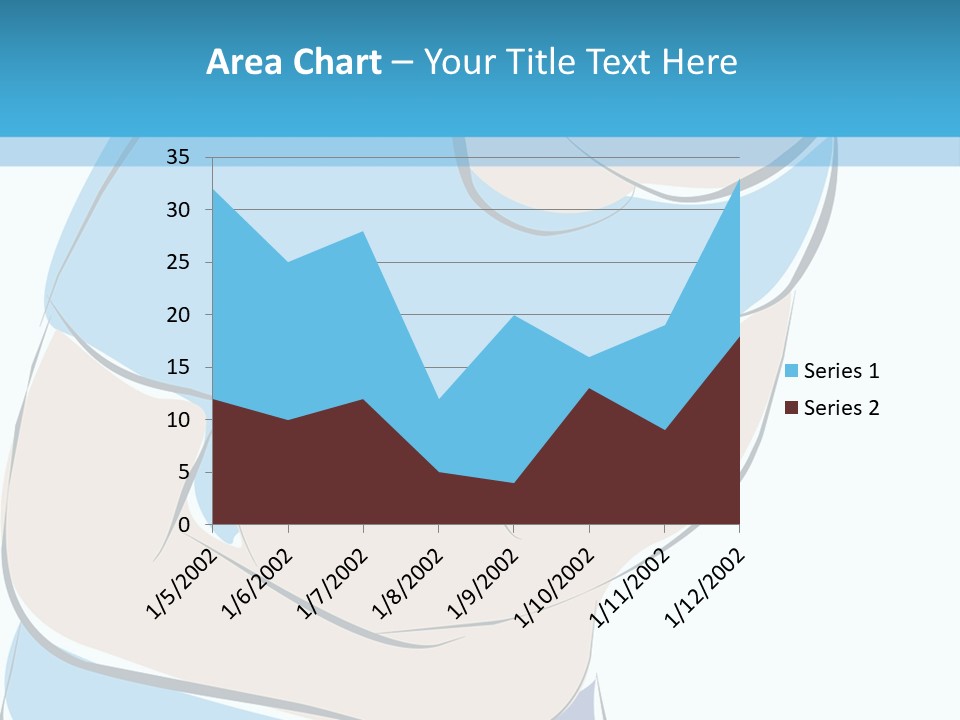 A Man With His Arms Crossed In Front Of A Blue Background PowerPoint Template