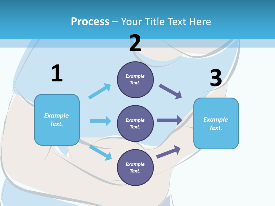 A Man With His Arms Crossed In Front Of A Blue Background PowerPoint Template