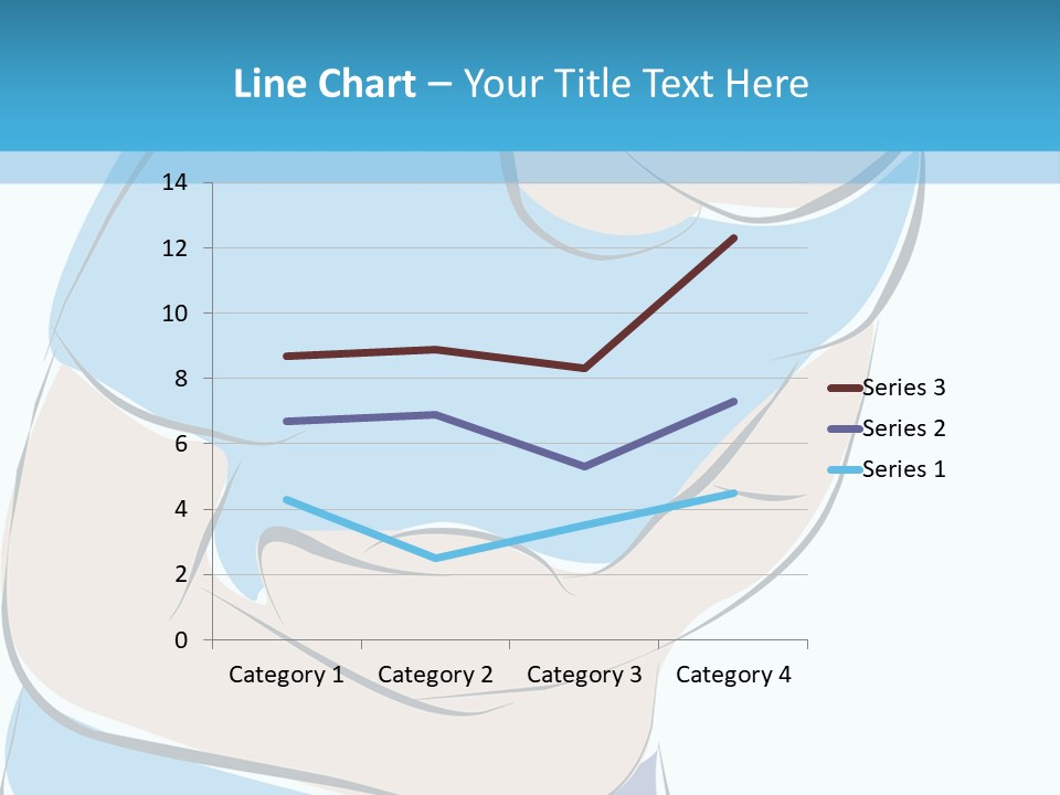 A Man With His Arms Crossed In Front Of A Blue Background PowerPoint Template