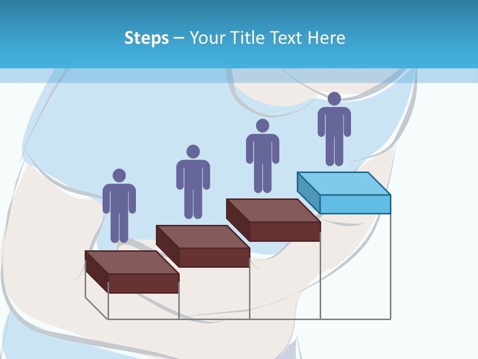 A Man With His Arms Crossed In Front Of A Blue Background PowerPoint Template