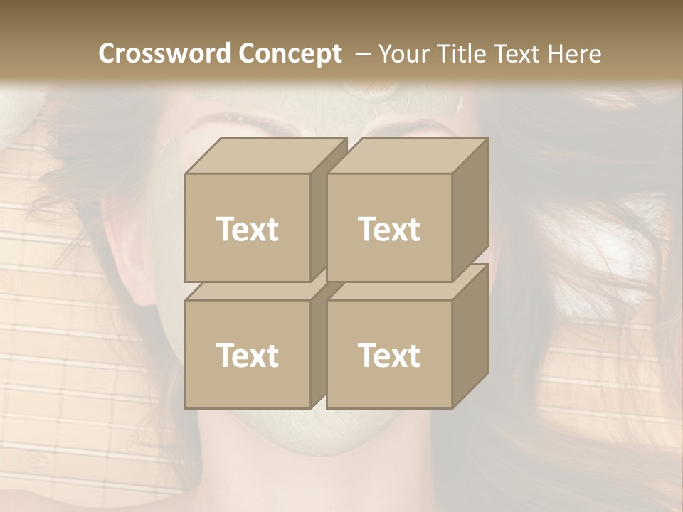 A Woman Getting A Facial Mask On Her Face PowerPoint Template