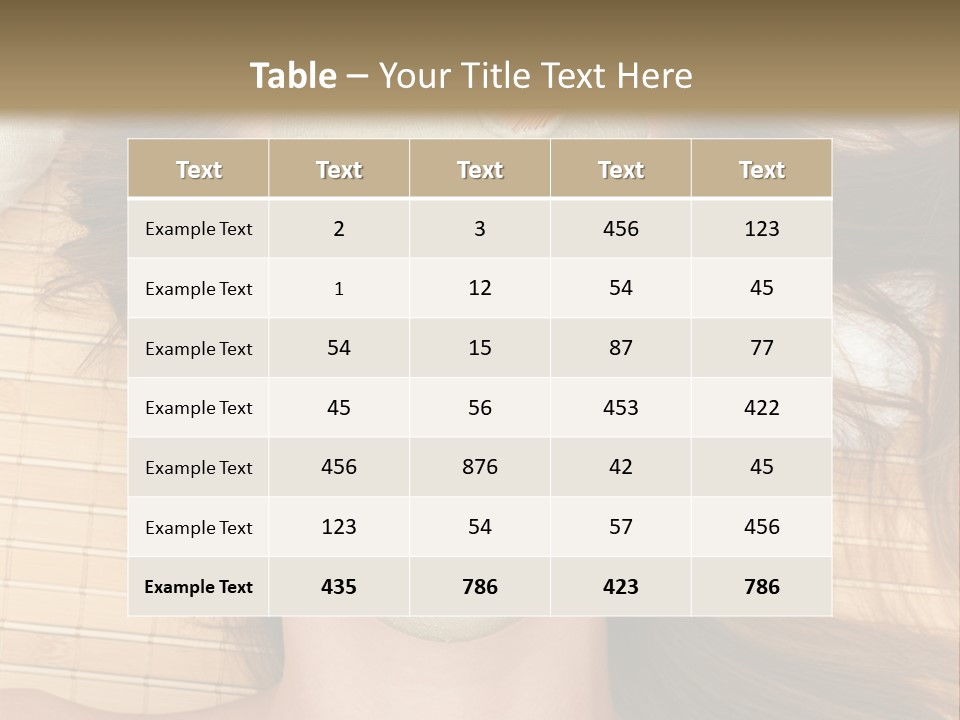 A Woman Getting A Facial Mask On Her Face PowerPoint Template