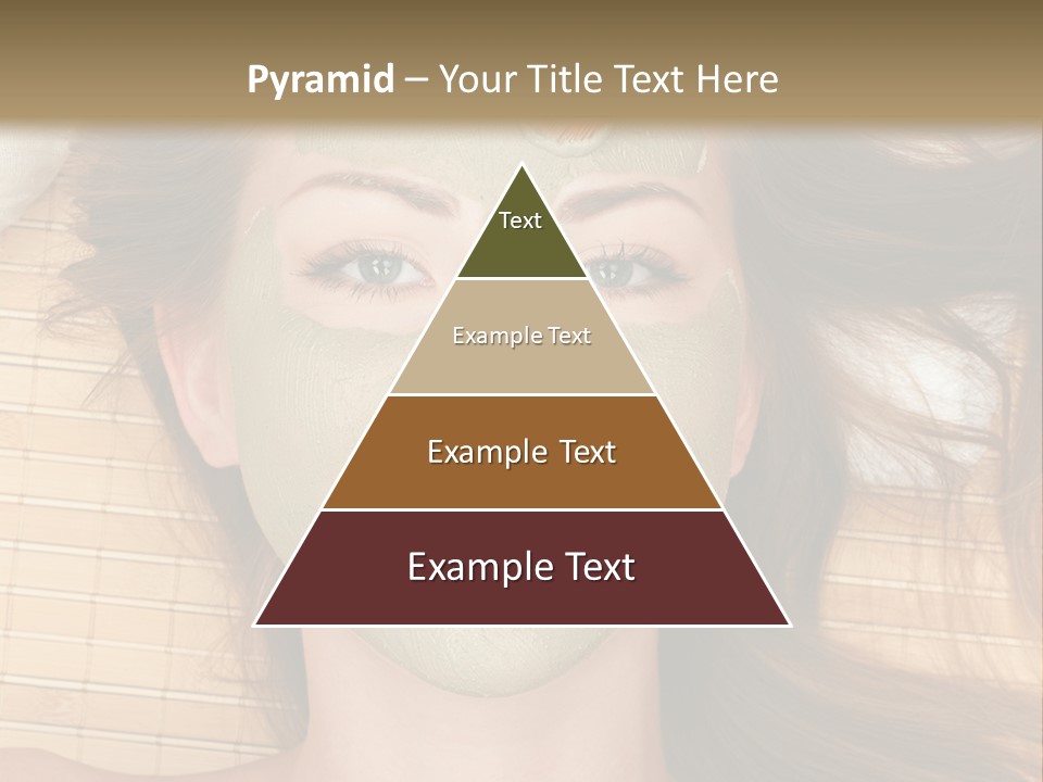 A Woman Getting A Facial Mask On Her Face PowerPoint Template