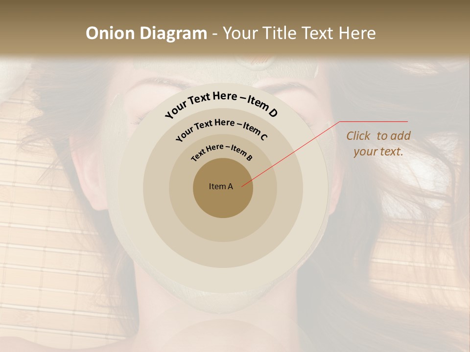 A Woman Getting A Facial Mask On Her Face PowerPoint Template