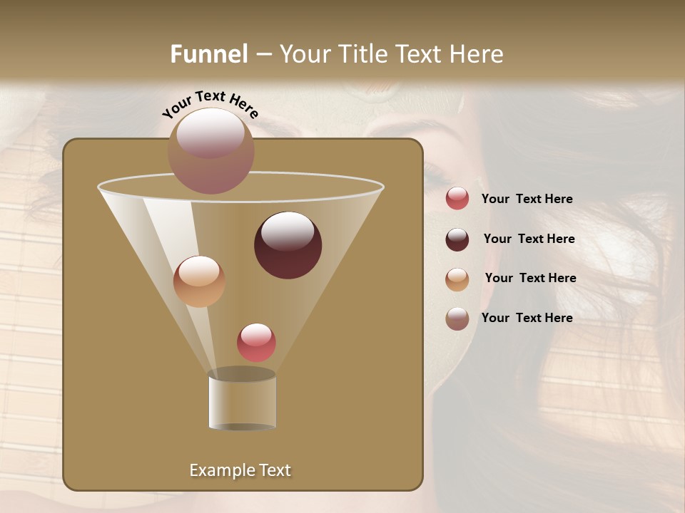 A Woman Getting A Facial Mask On Her Face PowerPoint Template