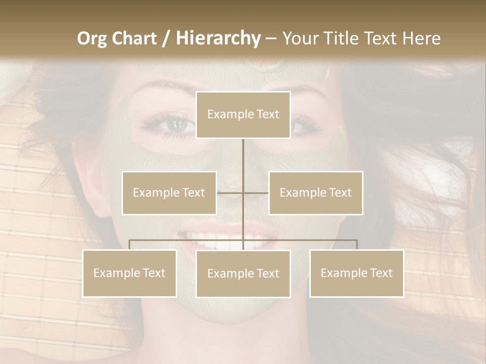 A Woman Getting A Facial Mask On Her Face PowerPoint Template