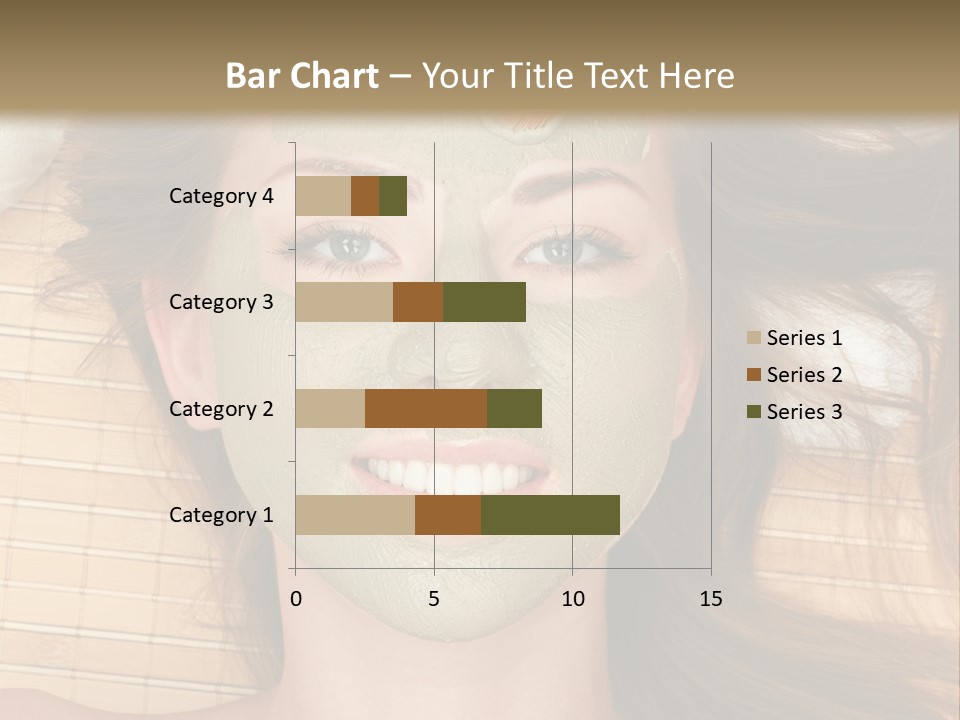 A Woman Getting A Facial Mask On Her Face PowerPoint Template