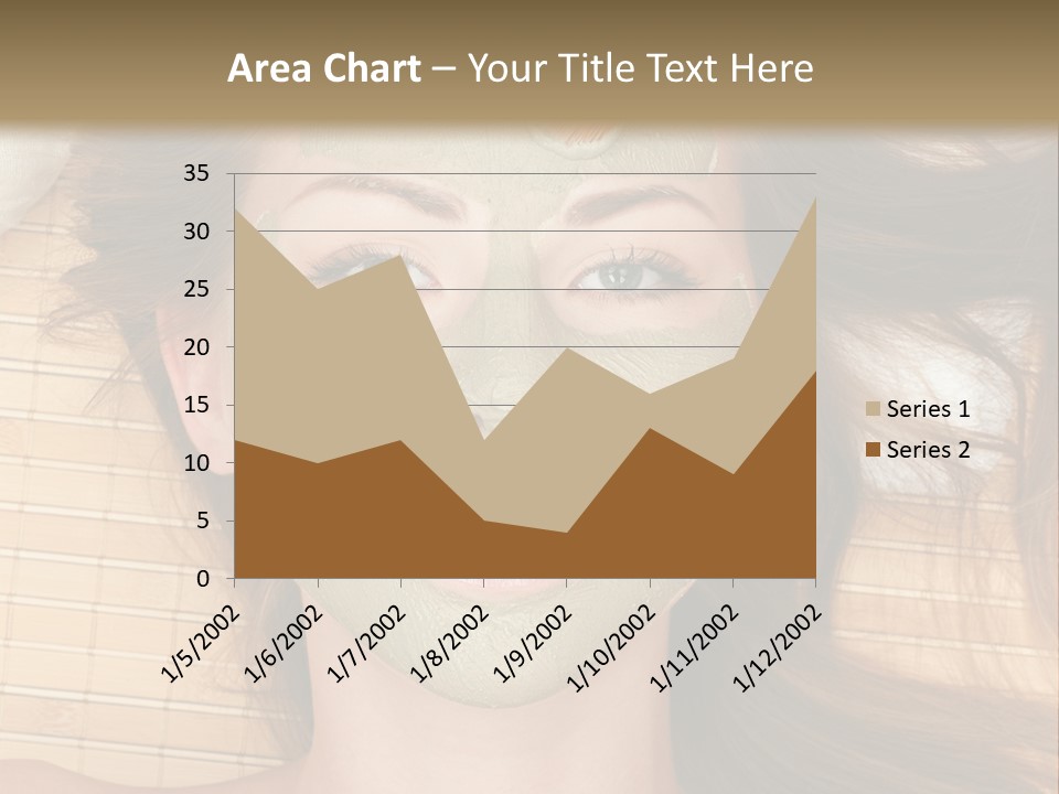 A Woman Getting A Facial Mask On Her Face PowerPoint Template