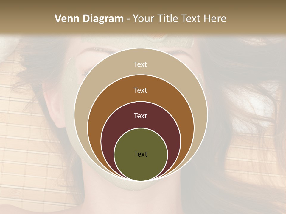 A Woman Getting A Facial Mask On Her Face PowerPoint Template
