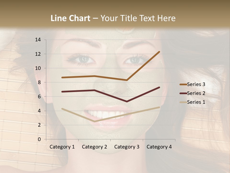 A Woman Getting A Facial Mask On Her Face PowerPoint Template
