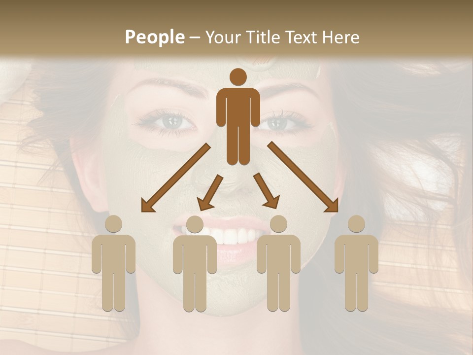 A Woman Getting A Facial Mask On Her Face PowerPoint Template