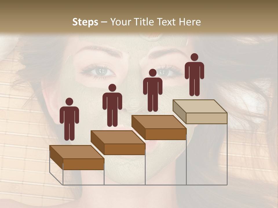 A Woman Getting A Facial Mask On Her Face PowerPoint Template