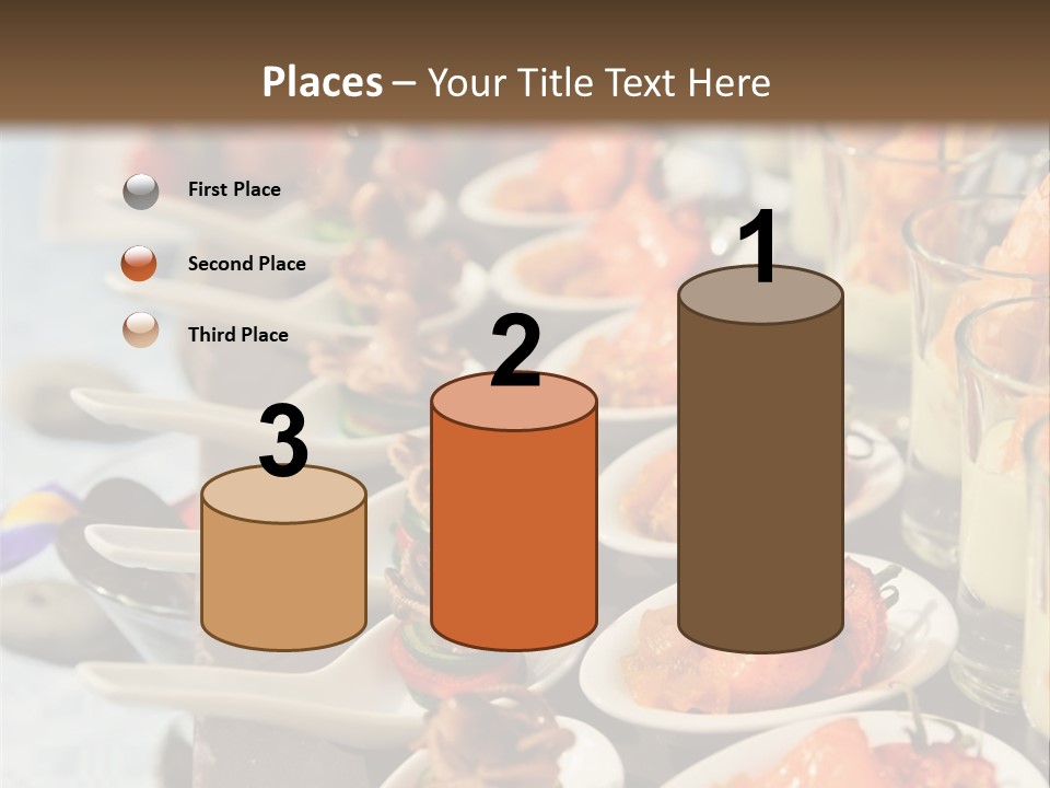A Table Topped With Lots Of Plates Of Food PowerPoint Template